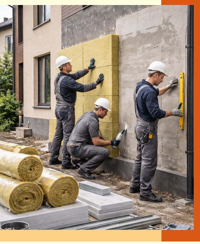 Утепление таунхауса в Новосибирске от 7320 руб/м2 — комплекс под ключ | ТепломастерНвс