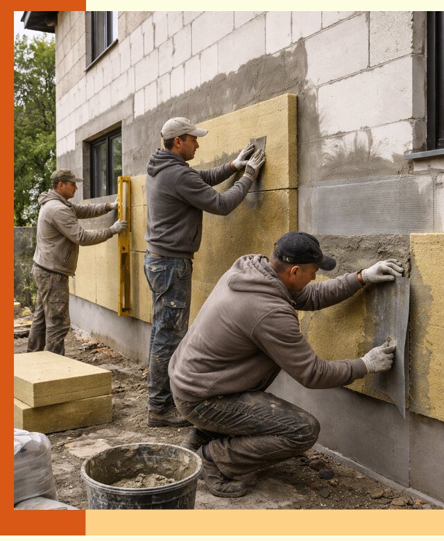 Утепление дома из газобетона в Новосибирске качественно и долговечно