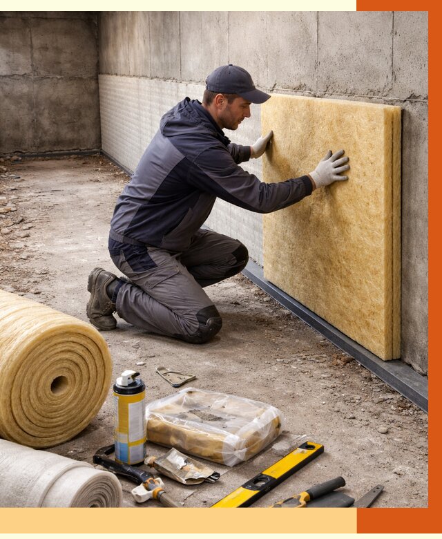 Утепление фундамента изнутри в Новосибирске от 4270 руб./м2 — работы под ключ | ТепломастерНвс