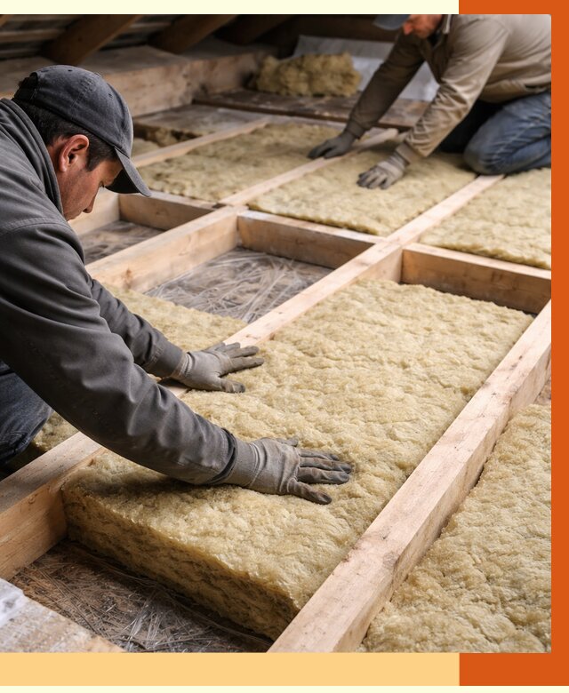 Утепление чердака минватой в Новосибирске от 3558 руб/м2 под ключ | ТепломастерНвс