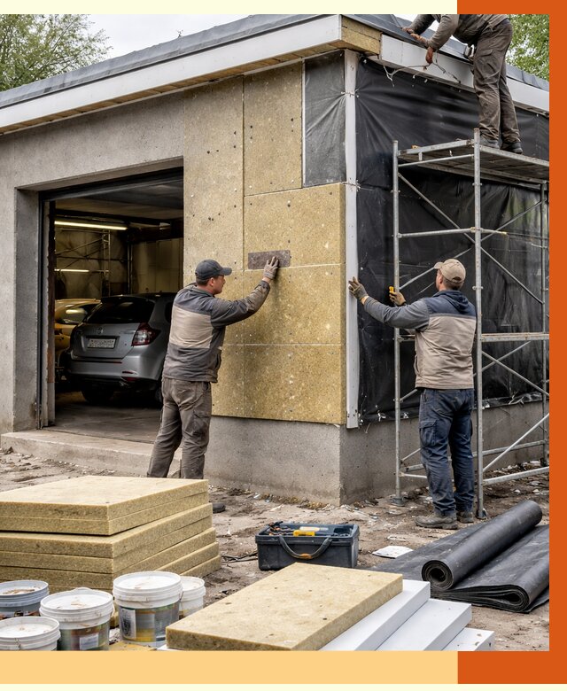 Утепление автосервиса в Новосибирске ппу, пеноизоляция, от 14741 руб/м2 — ТепломастерНвс