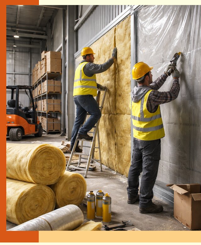 Утепление склада с техникой в Новосибирске под ключ