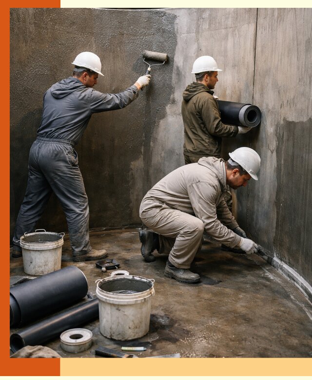 Гидроизоляция резервуара профессионально в Новосибирске